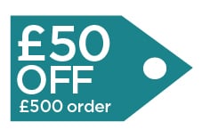 &pound;50 off orders over &pound;500