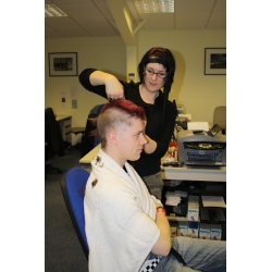 Wex Photographic Comic Relief Tom shaved