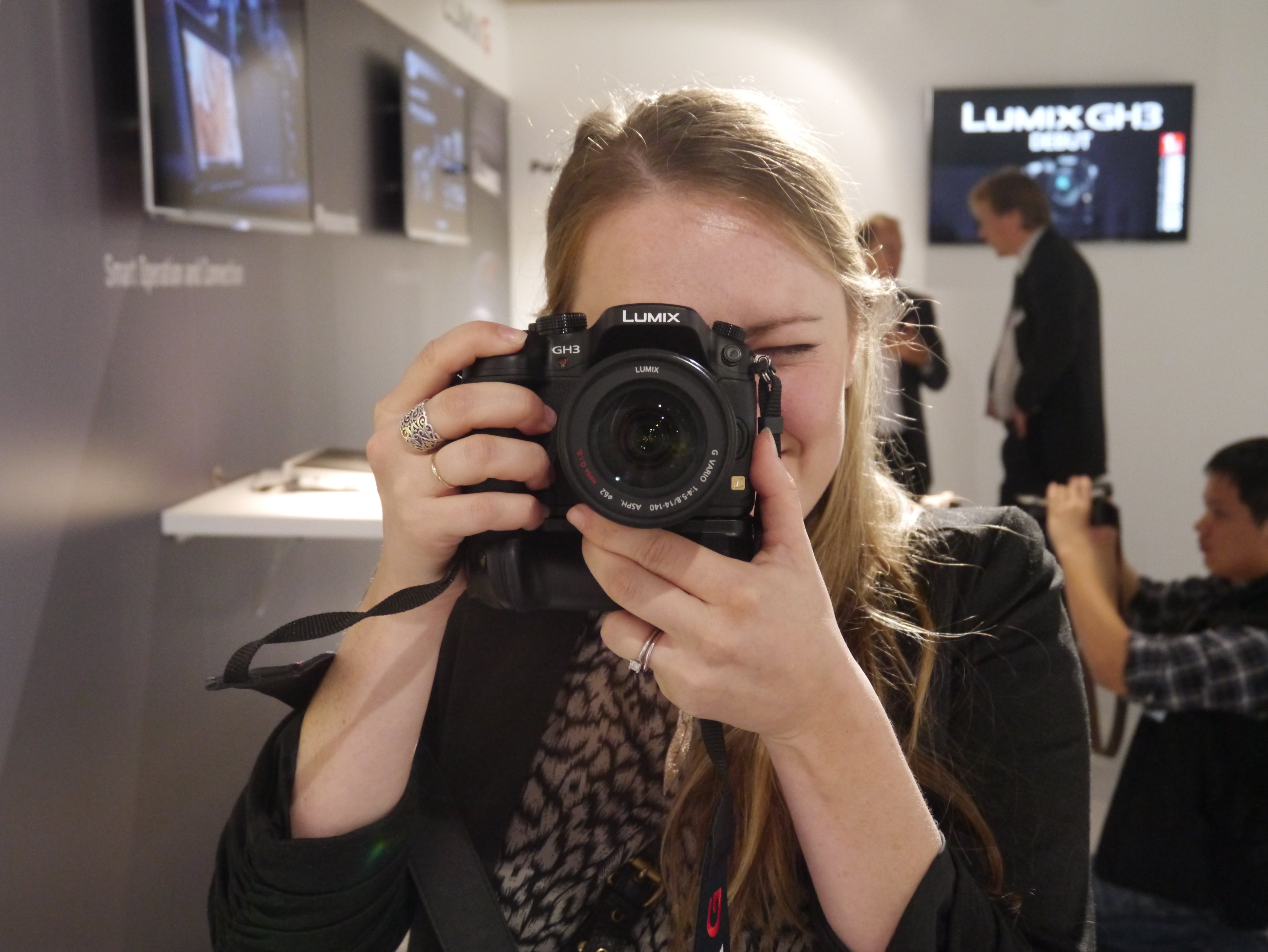 Testing out the LUMIX GH3 with battery grip attached
