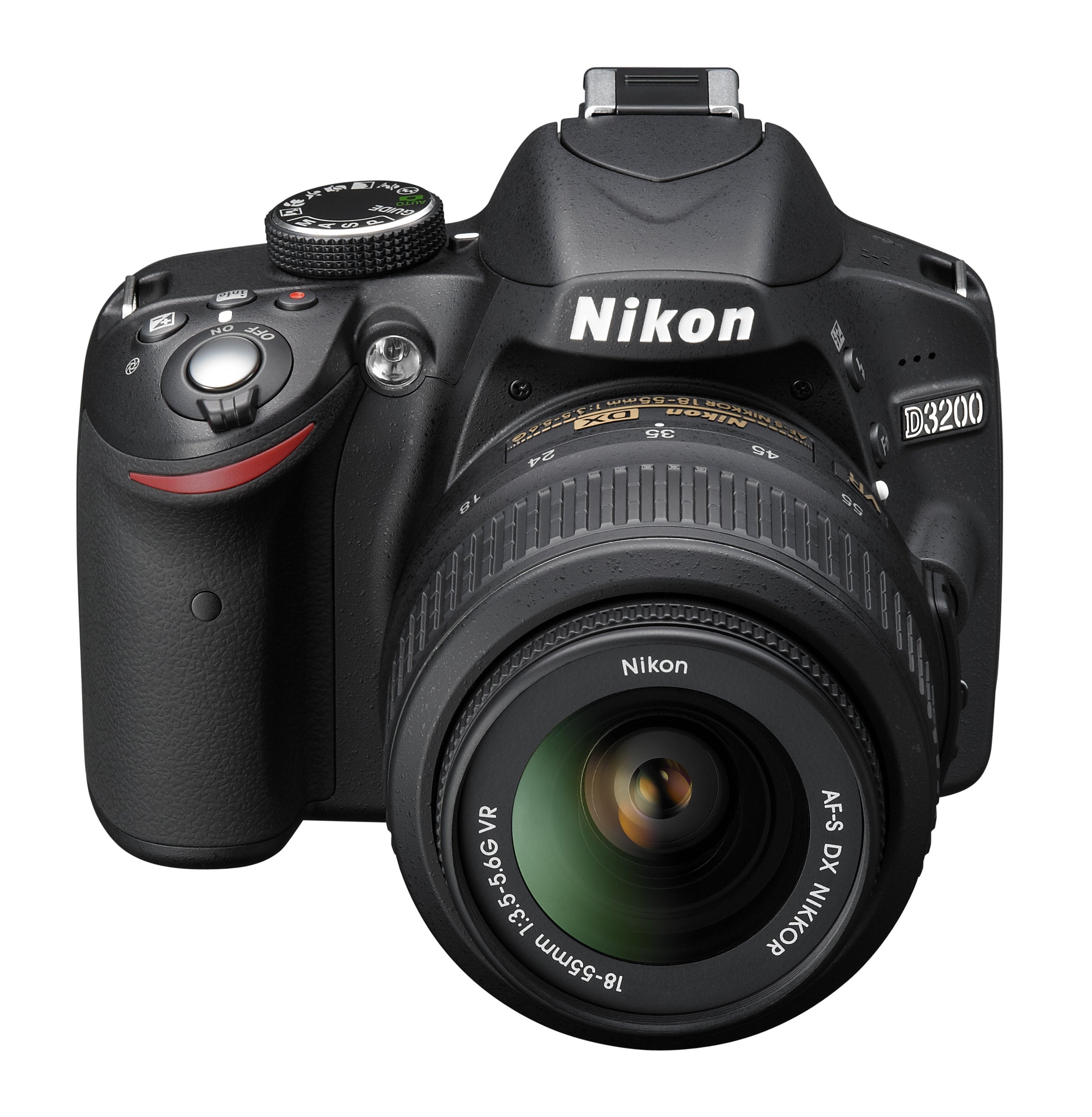 Nikon D3200 DSLR Camera Body, Black {24.2MP} - With Battery and Charger - EX