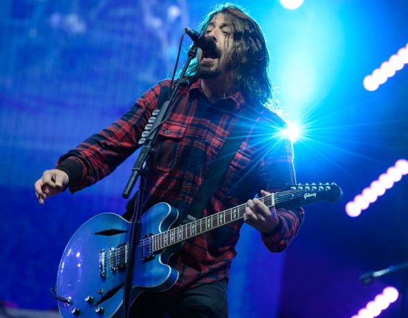 Dave Grohl of Foo Fighters performs at BBC Radio 1 Big Weekend