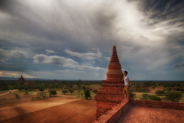 Overlooking the Bagan fields in the Mandalay region of Burma