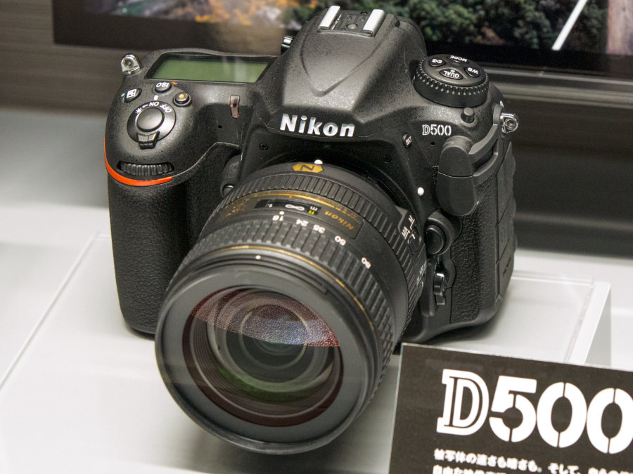  Photogaph of the Nikon D500 at the Nikon Museum in Tokyo<