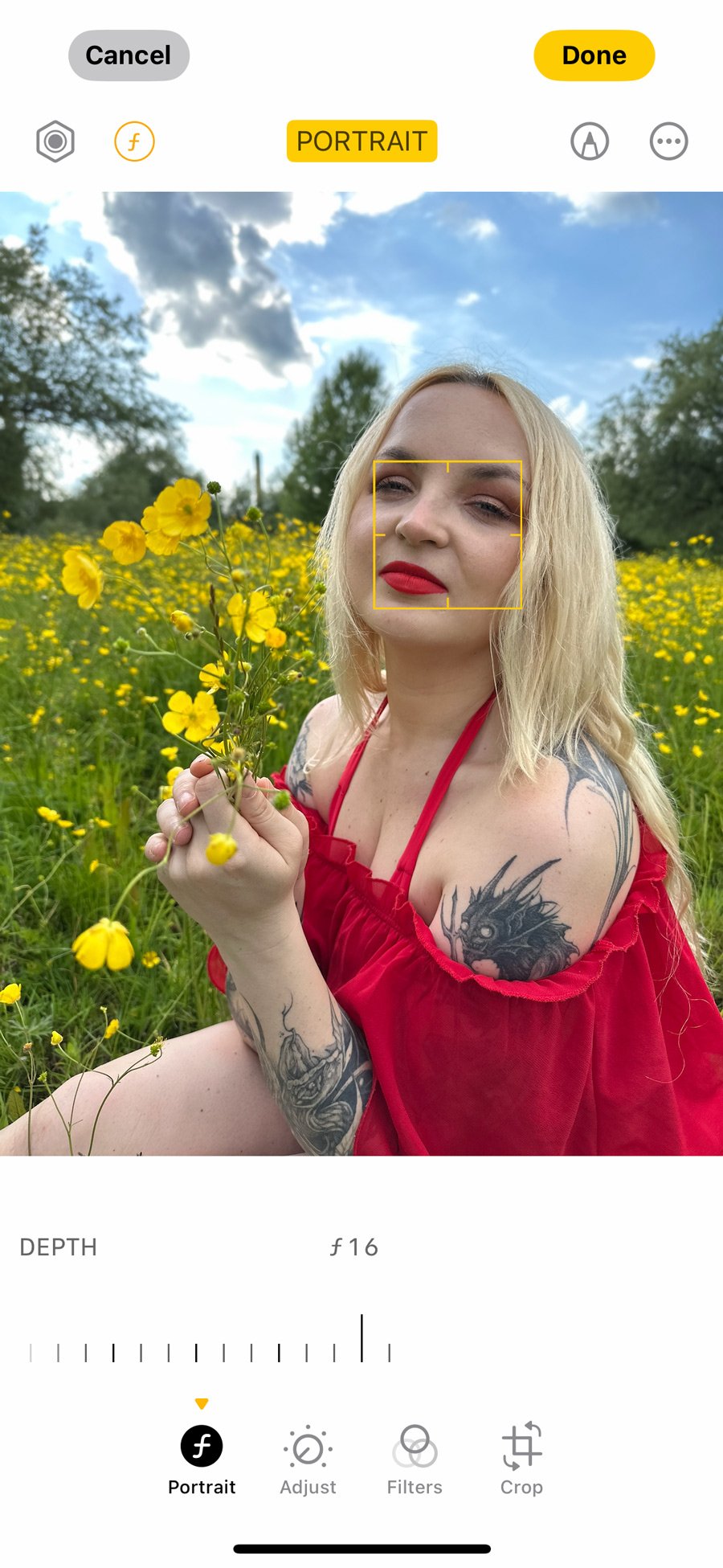 Comparing real and artificial depth of field