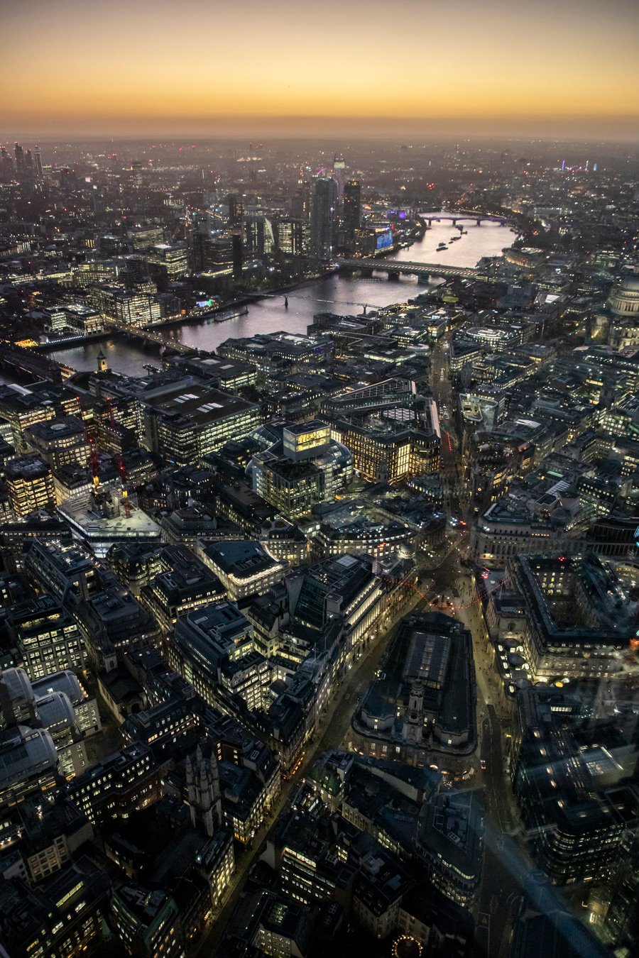 A photo taken from Sky Garden, taken on a DSLR