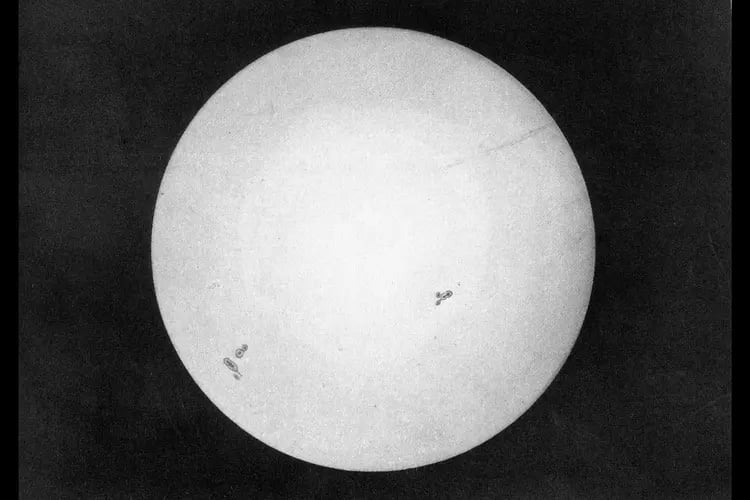 First Photograph of the Sun, 1845