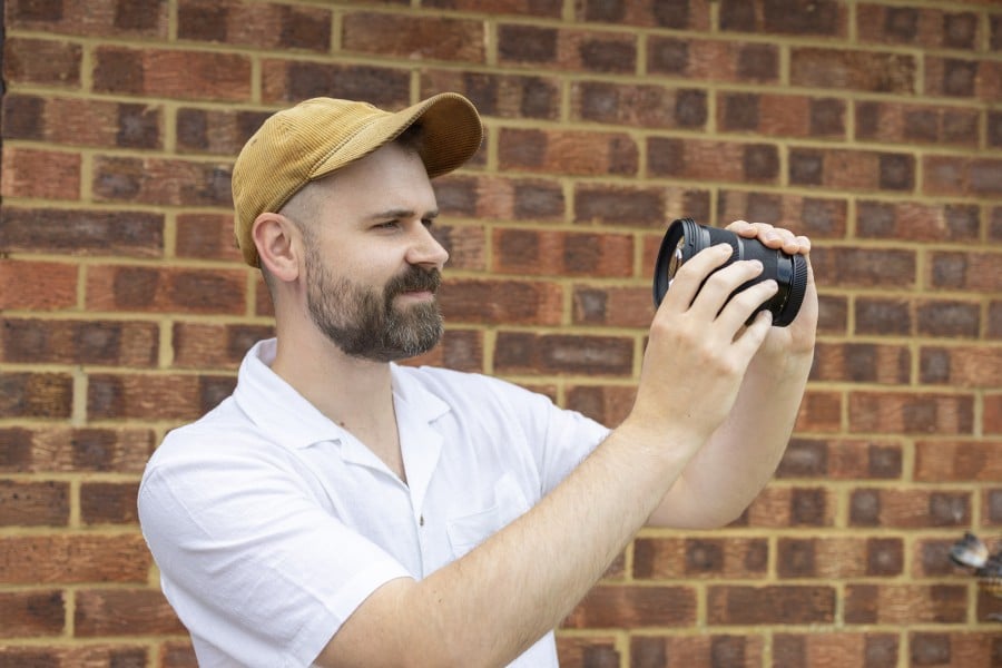 Check a used camera lens for fungus before buying
