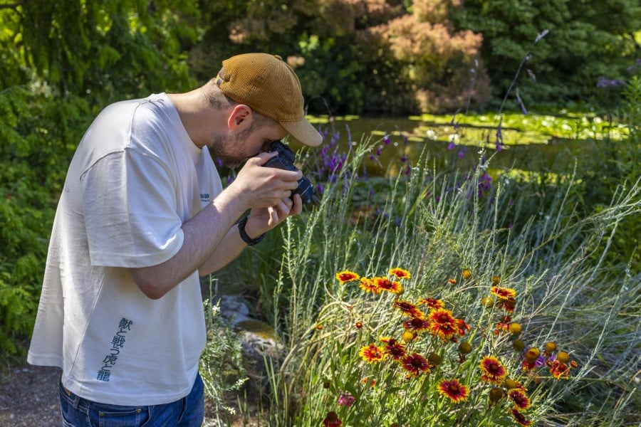 Take a test shot when checking a used camera