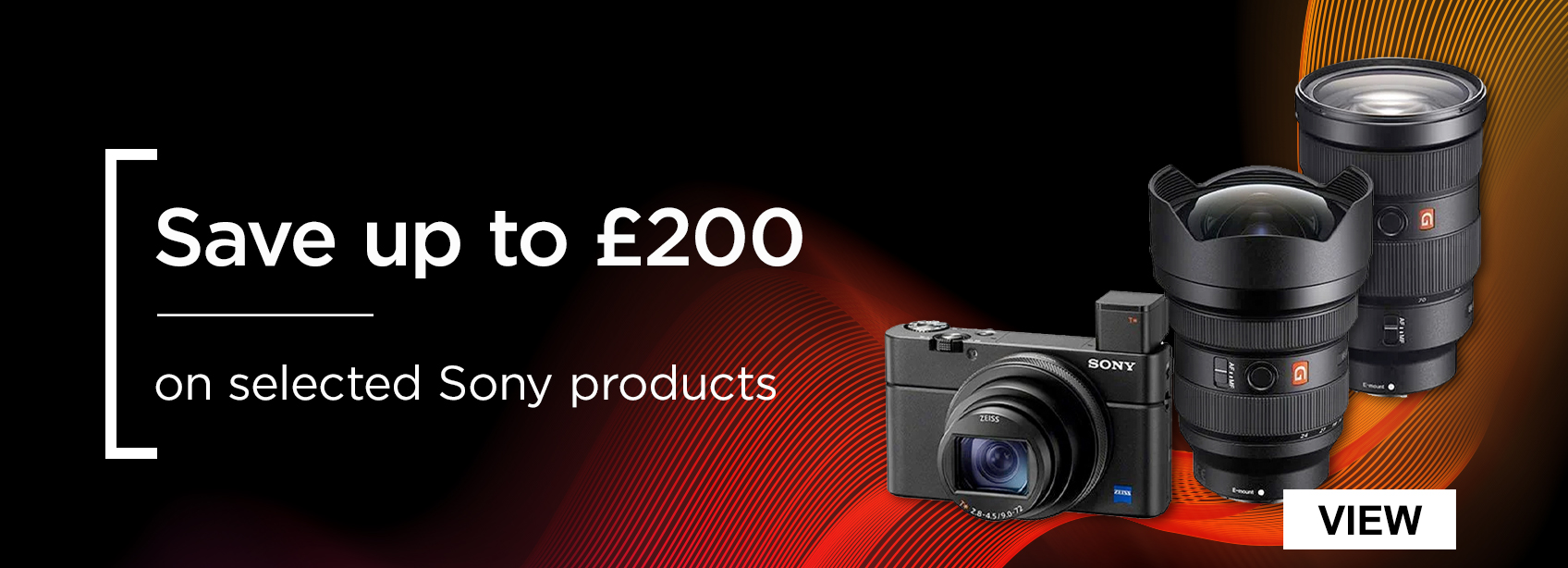 Save up to £200 on selected Sony products
