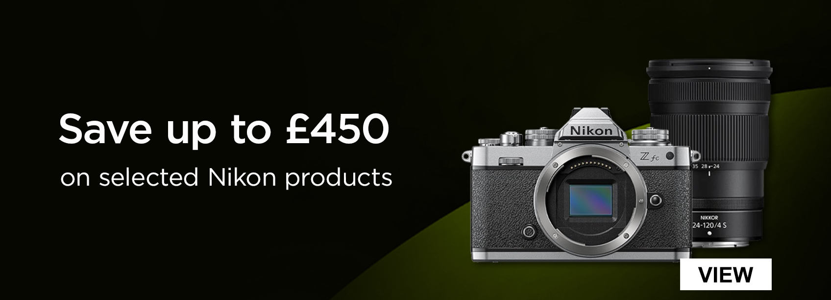 Save up to £450 on selected Nikon products