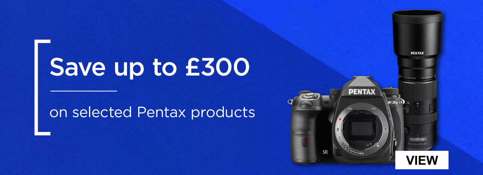 Save up to £300 on selected Pentax products