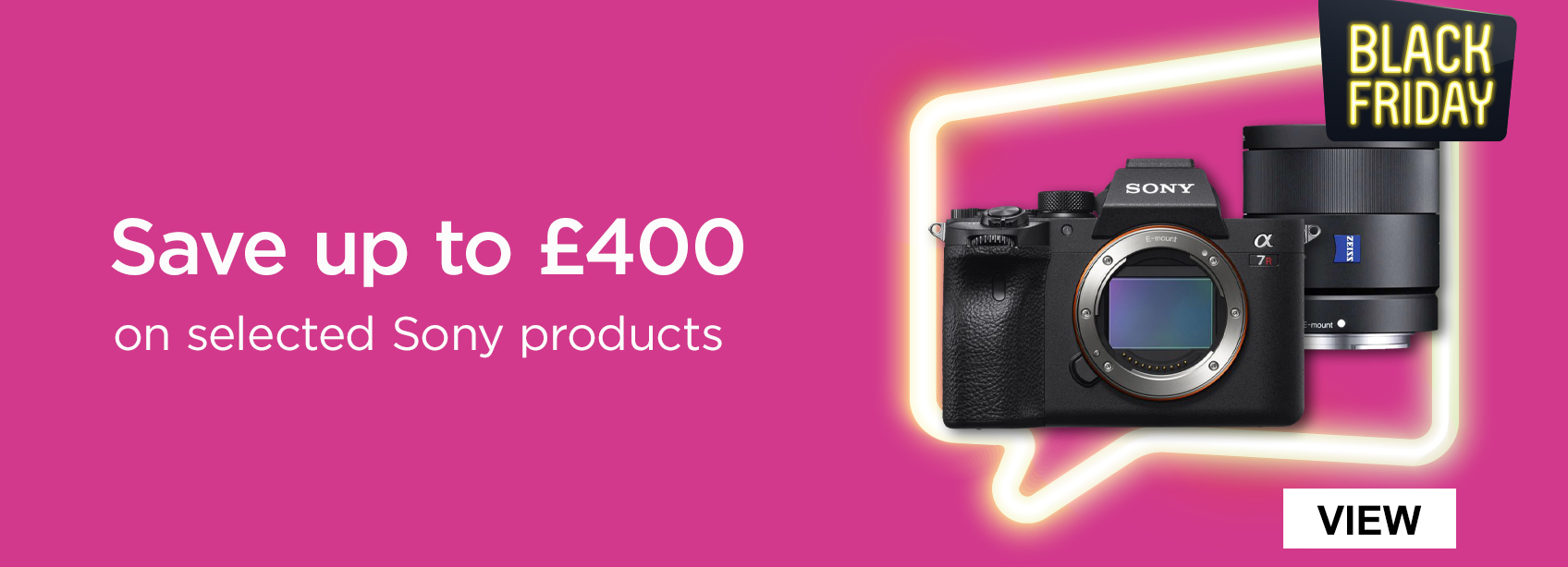 Save up to £400 on selected sony products