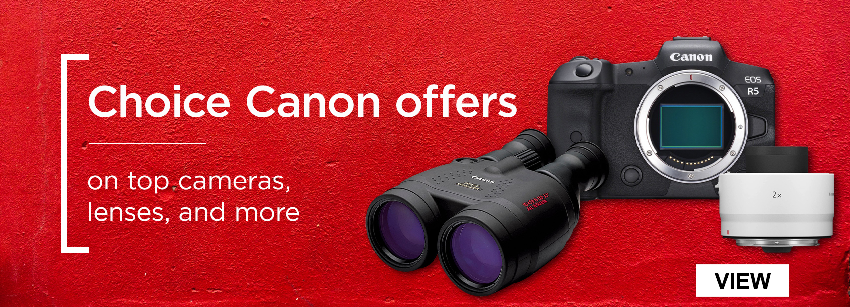 Choice Canon offers on top cameras, lenses, and more