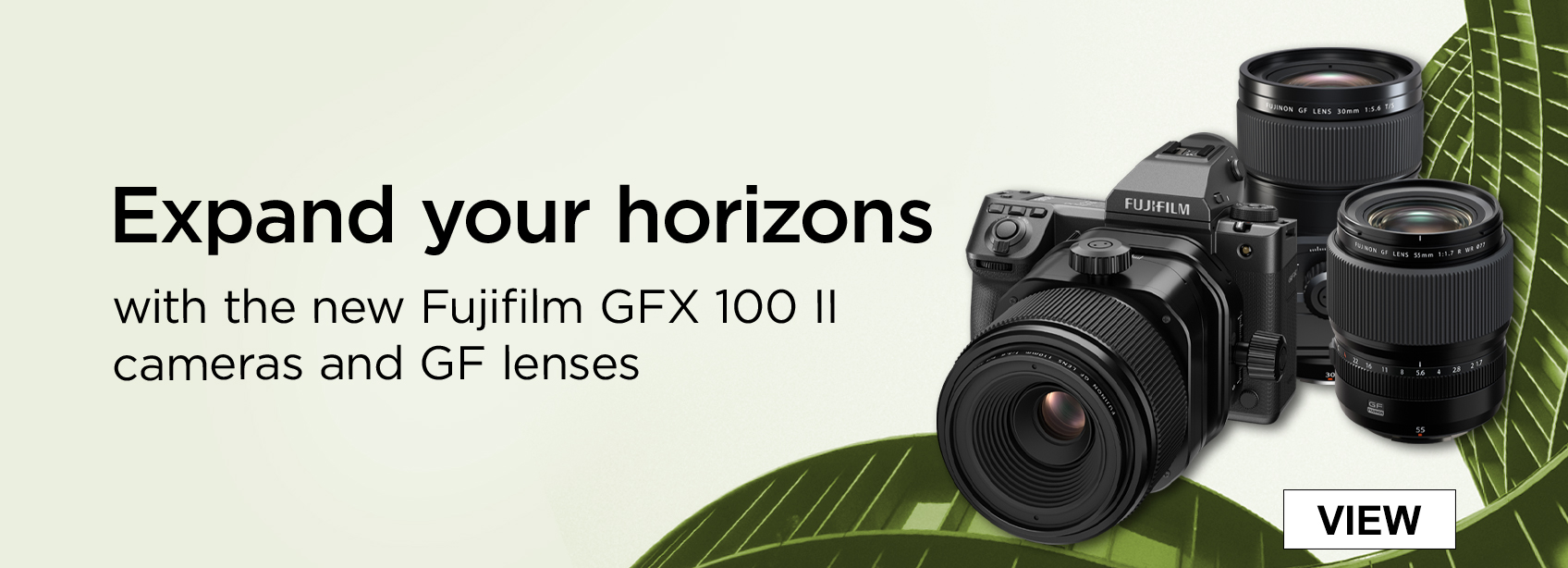Expand your horizons with the new Fujifilm GFX 100 II cameras and GF lenses.