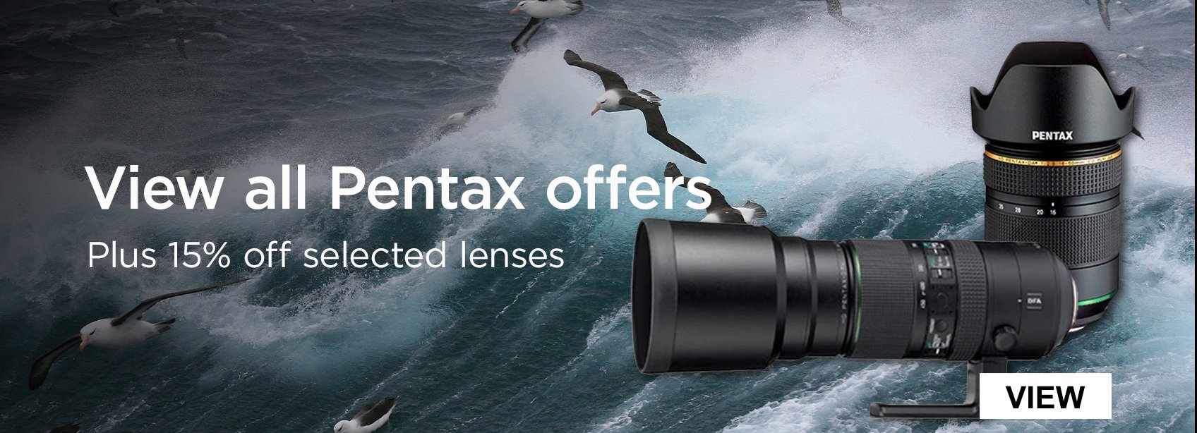 View all Pentax offers. 15% off selected lenses