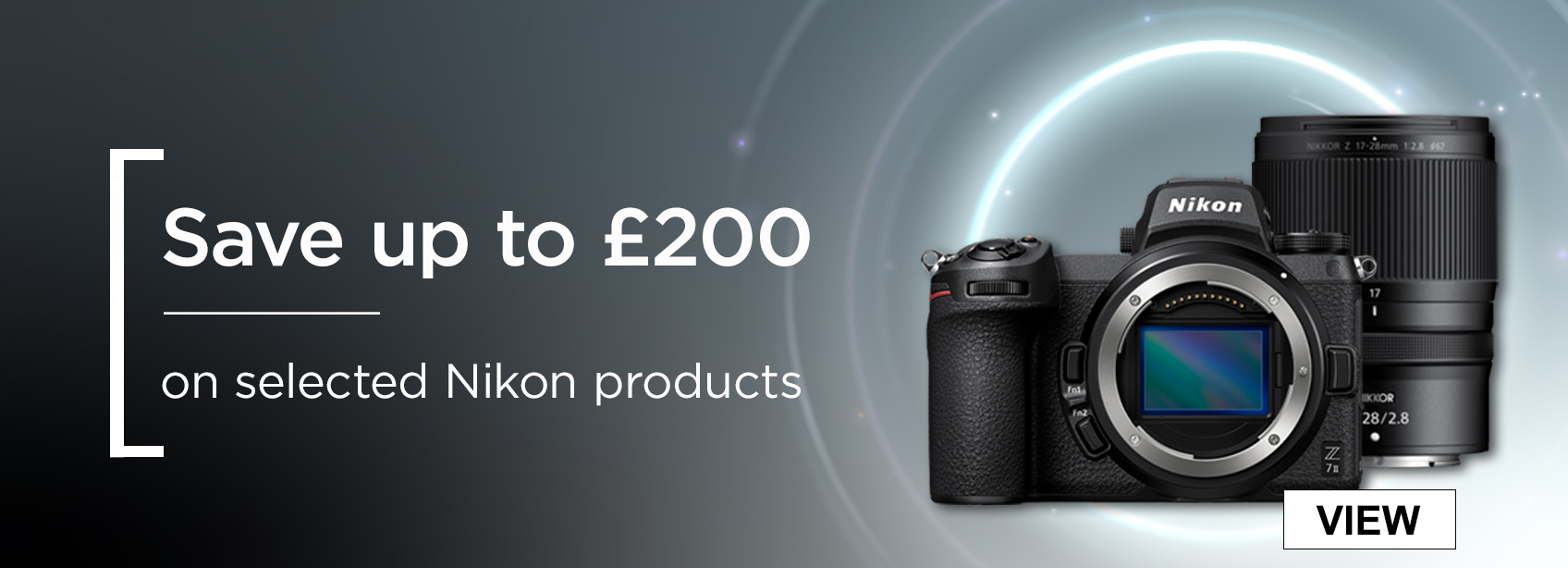 Save up to £200 on selected Nikon products 