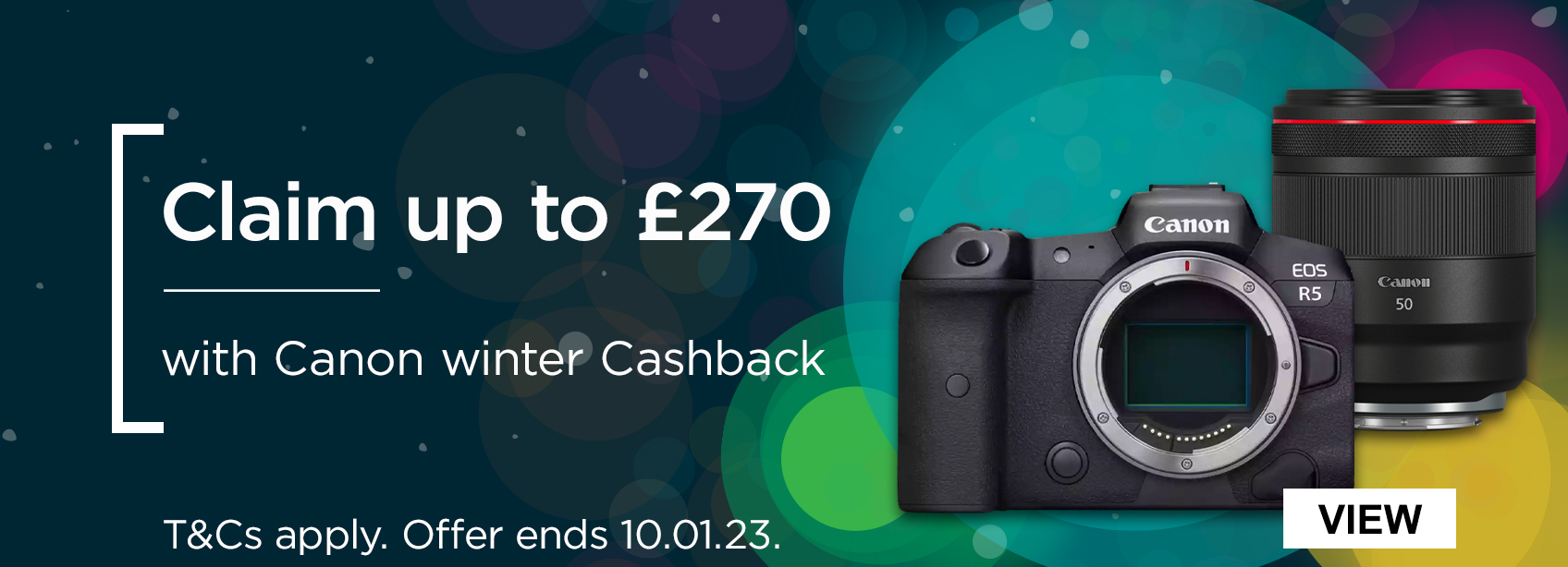 Claim up to £270 with Canon winter cashback