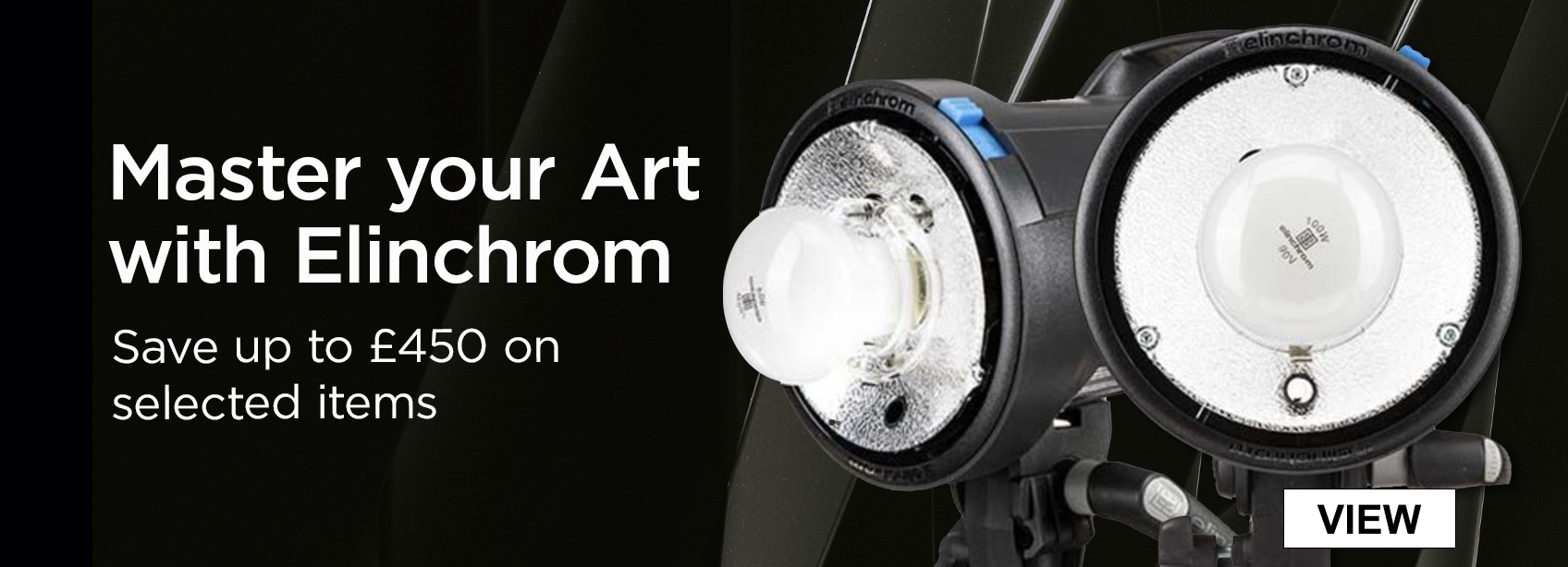 Master your Art with Elinchrom. Save up to £450 on selected items