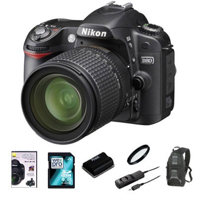 Nikon D80 Digital SLR with 18-135mm Lens - REMOTE KIT