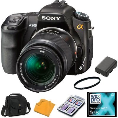 Sony Alpha 200 Digital SLR with 18-70mm Lens - POWER Kit