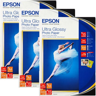 Epson Ultra Glossy Photo Paper 300gm A4 45 sheets