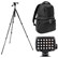 Manfrotto 190XPROL + 804RC2 Tripod Kit plus FREE Manfrotto Backpack and LED Light