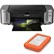 Canon PIXMA Pro 100S Printer with Free LaCie 1TB Rugged Mini Portable Hard Drive