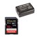 Sandisk Extreme 32GB SD Card + FW50 Battery
