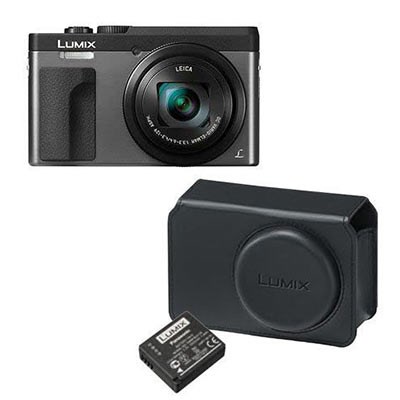 Panasonic Lumix DMC-TZ90 Digital Camera (Silver) with Accessory Kit
