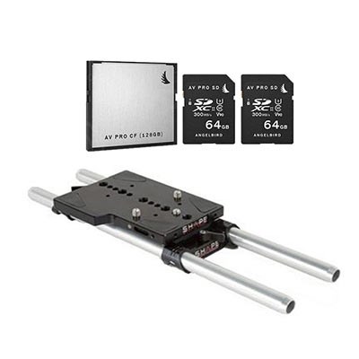 Angelbird/Shape C200 Shooting Kit - 2x 64GB SD, 1x 128GB Cfast card and 15mm Baseplate