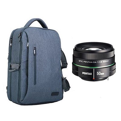 Pentax 50mm f1.8 Lens and Calumet Camera Backpack