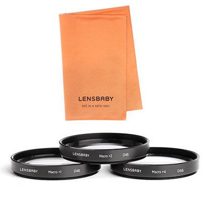 Lensbaby 46mm Macro Filter Kit + Lensbaby Lens Cleaning Cloth