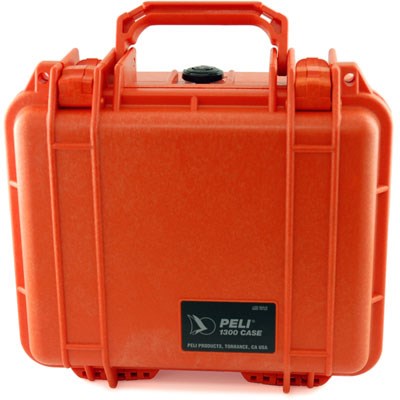Peli 1300 Case with Foam Orange