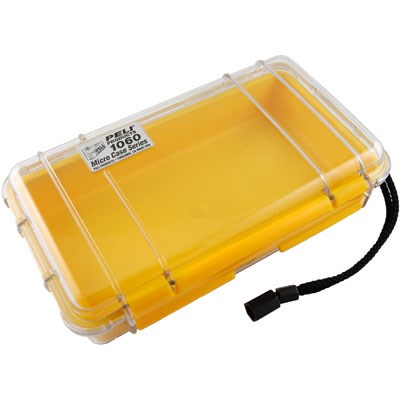 Peli 1060 Microcase Clear with Yellow Liner
