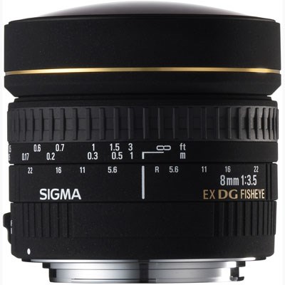 Sigma 8mm f3.5 EX DG Fisheye Lens - Nikon Fit