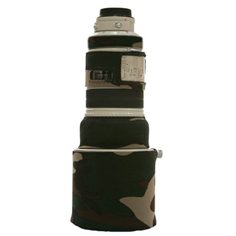 Copriobiettivo Lenscoat Canon 300IS F/4 - Custodia Protettiva Mimetica Forest Green