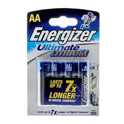 Energizer Ultimate Lithium AA 4 Pack