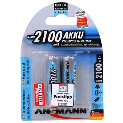 Ansmann MaxE 2 x AA 2100mAh Battery