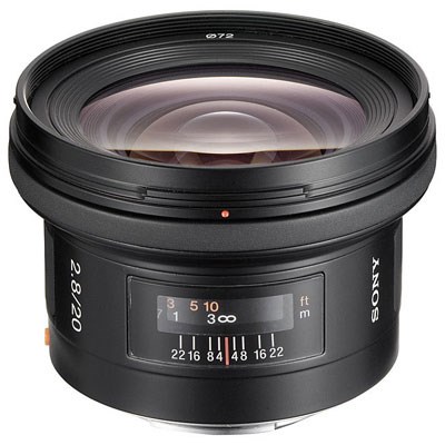 Sony A Mount 20mm F2.8 Lens