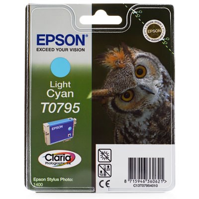 Epson T0795 Light Cyan Ink Cartridge