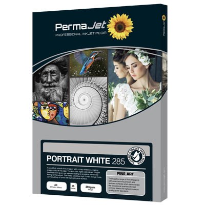 Permajet Portrait White 285 A3 x 25 Sheets
