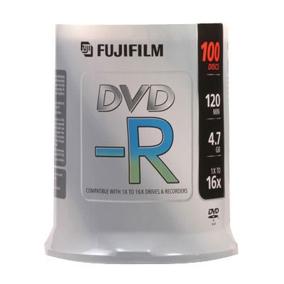Fujifilm DVD-R 4.7GB - 16x Speed - 100 Discs | Wex Photo Video
