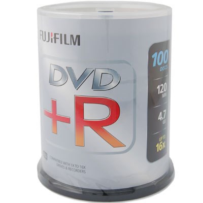 Fujifilm DVD+R 4.7GB - 16x Speed - 100 Discs