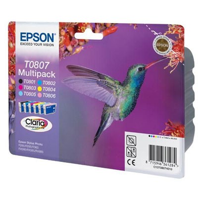 Epson T0807 Multipack Ink Cartridge