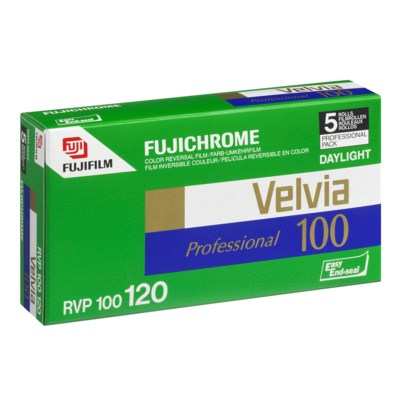 Fujifilm Velvia 100 120 pack of 5