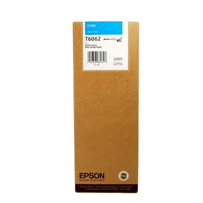 Epson T6062 Cyan 220ml Ultra Chrome K3 Ink Cartridge
