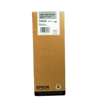 Epson T6069 Light Light Black 220ml Ultra Chrome K3 Ink Cartridge
