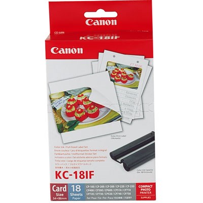 Canon KC18IF Selphy Ink + Paper Kit