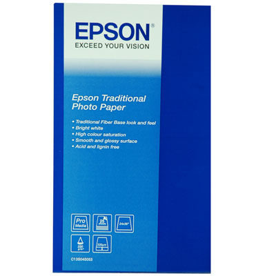 Epson Traditional 24×36 Photo Paper – 25 sheets 330gsm