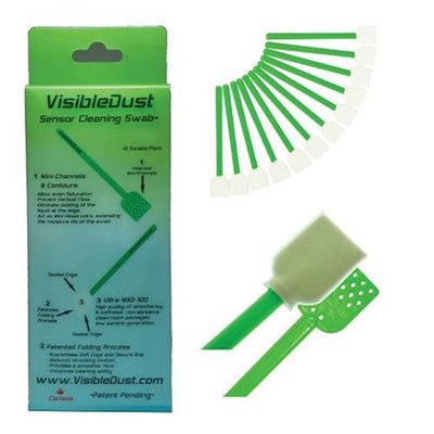 Visible Dust 1.0x Green Swabs (12 pack) -77582